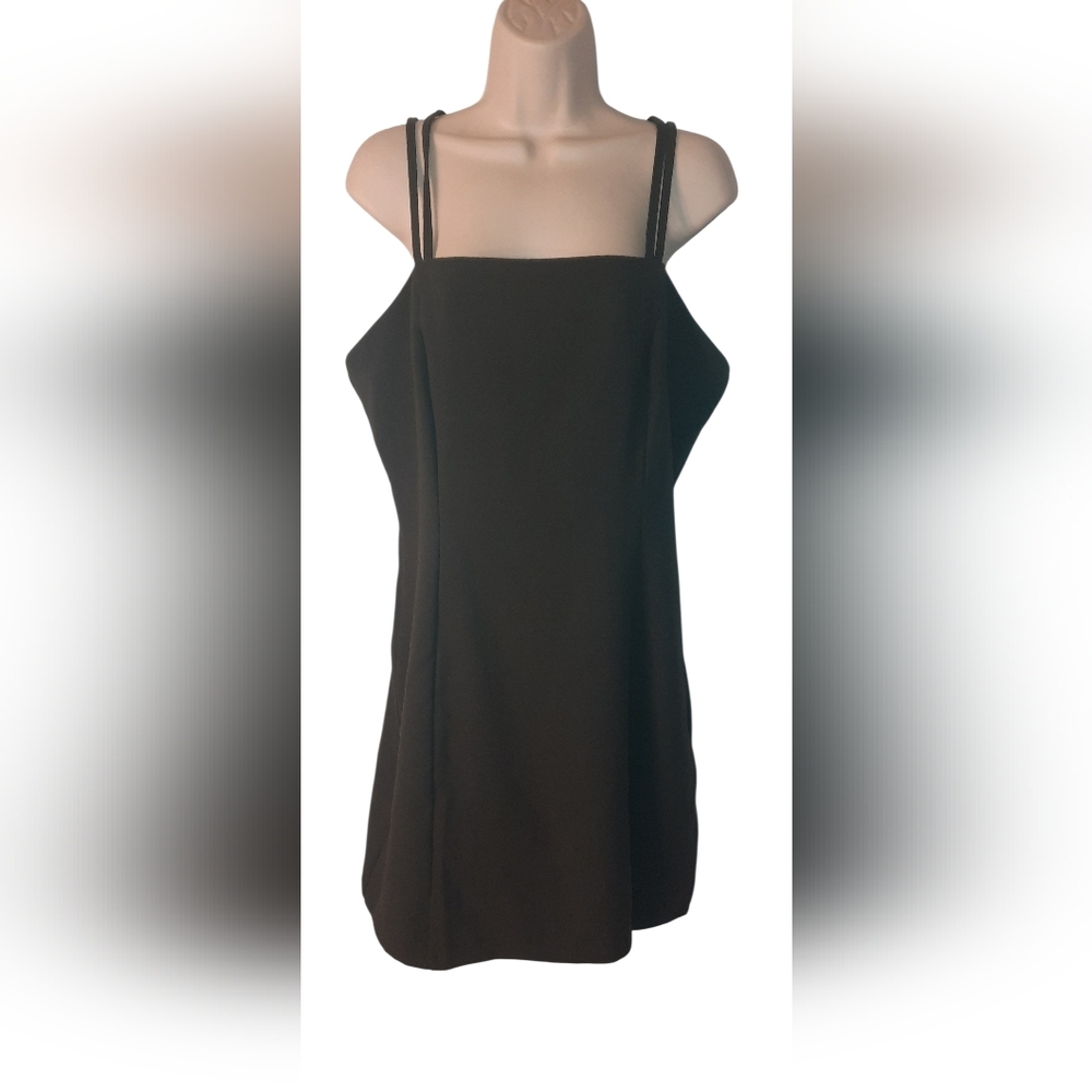 She + Sky Elegant Black Mini Dress